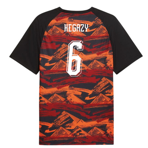 2026-2027 Egypt Warm Up Jersey (Black) (Hegazy 6)-SoccerKits Hub | Buy Soccer Jerseys Online
